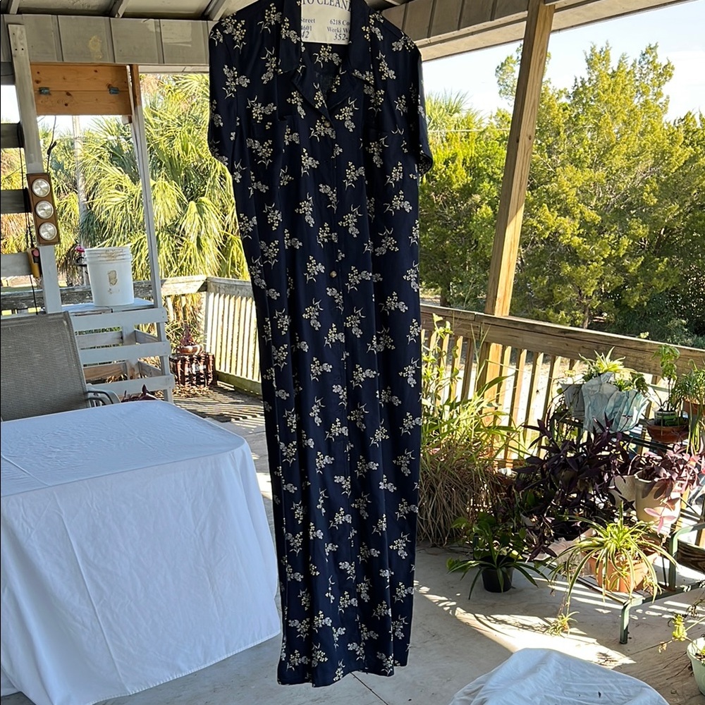 Liz Claiborne Navy Maxi Dress - Size 14